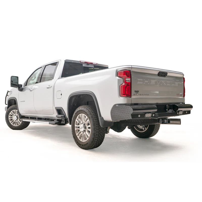 Fab Fours Black Steel Ranch Rear Bumper Model CH20-T4950-1 - Image 3
