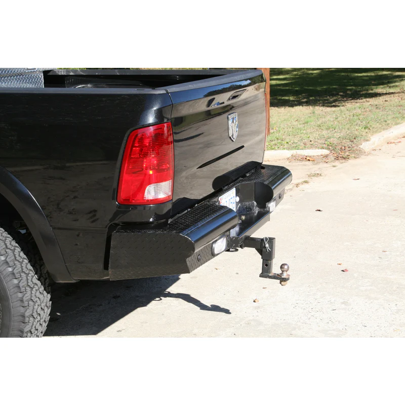 Fab Fours Black Steel Ranch Rear Bumper Model DR03-T1050-1 - Image 2