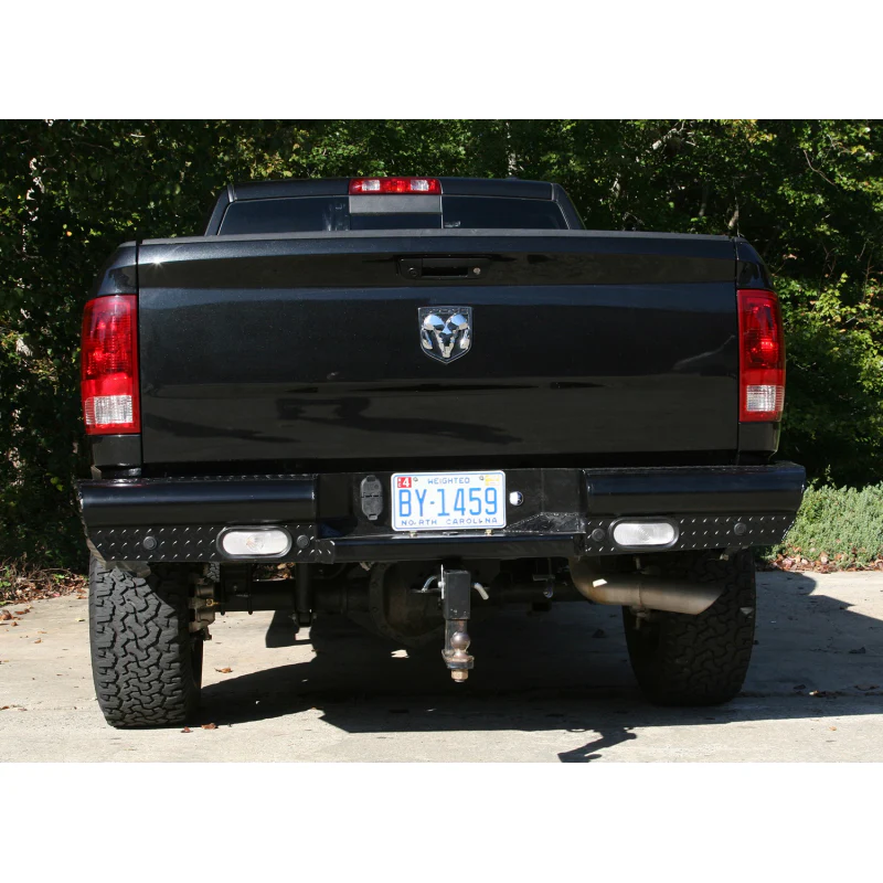 Fab Fours Black Steel Ranch Rear Bumper Model DR10-T2950-1 - Image 2