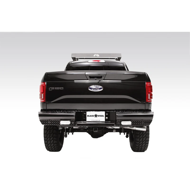 Fab Fours Black Steel Ranch Rear Bumper Model FF15-T3250-1 - Image 2