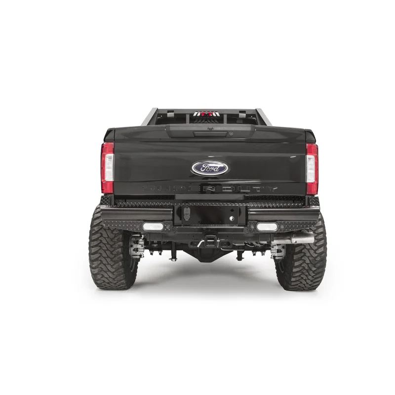 Fab Fours Black Steel Ranch Rear Bumper Model FS17-T4150-1 - Image 2