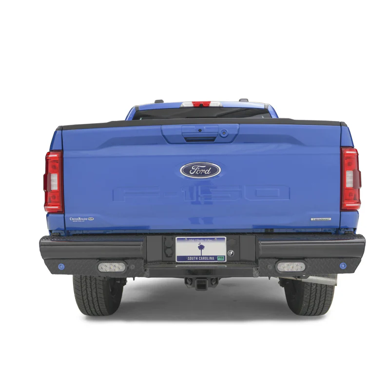 Fab Fours Black Steel Rear Bumper Model FF21-T5050-1 - Image 2