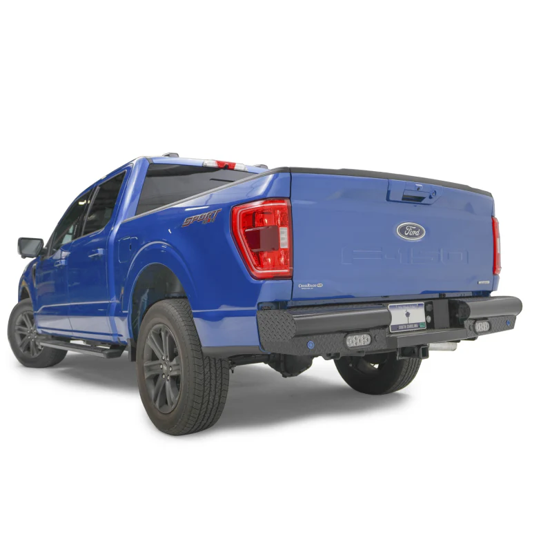 Fab Fours Black Steel Rear Bumper Model FF21-T5050-1 - Image 3