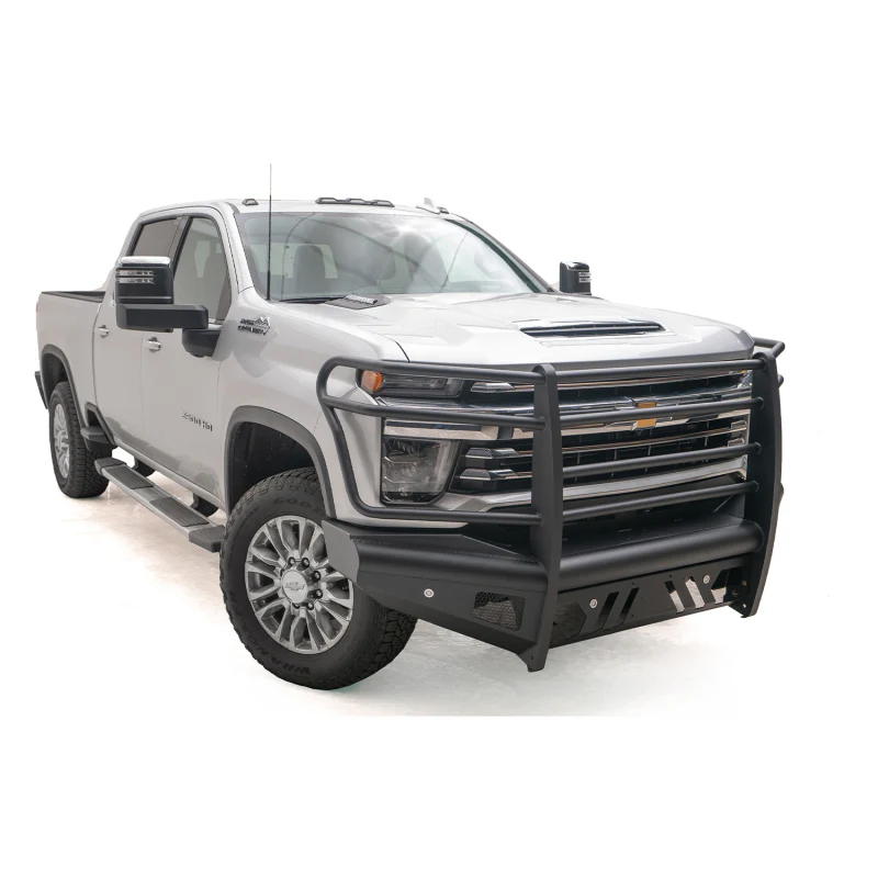 Fab Fours Elite Front Bumper w/ Grille Guard Black Model CH20-Q4960-1 - Image 3