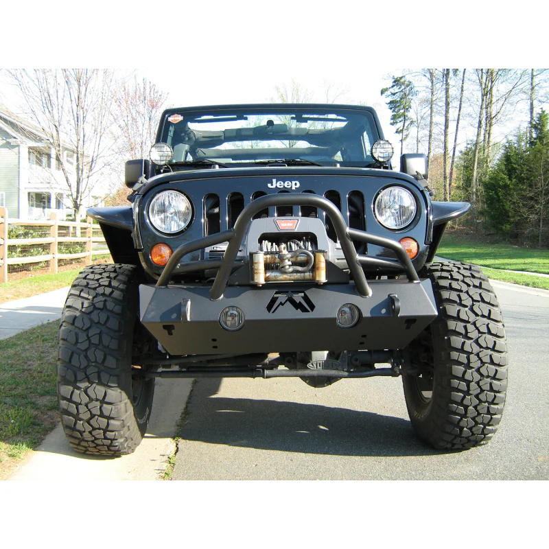 Fab Fours Hardcore Stubby Winch Front Bumper Model JK07-B1854-1 - Image 5