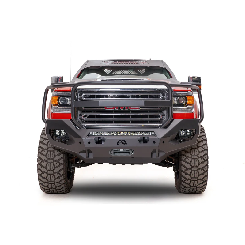 Fab Fours Matrix Front Bumper w/ Grille Guard Model GM15-X2850-1 - Image 2