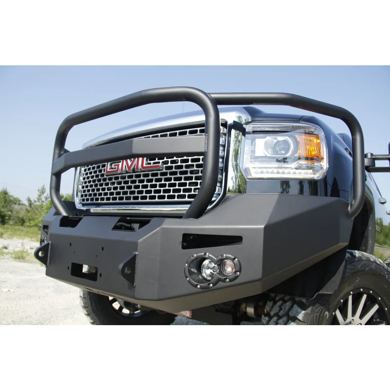 Fab Fours Premium Heavy Duty Winch Front Bumper w/ Grille Guard Model GM14-A3150-1 - Image 3