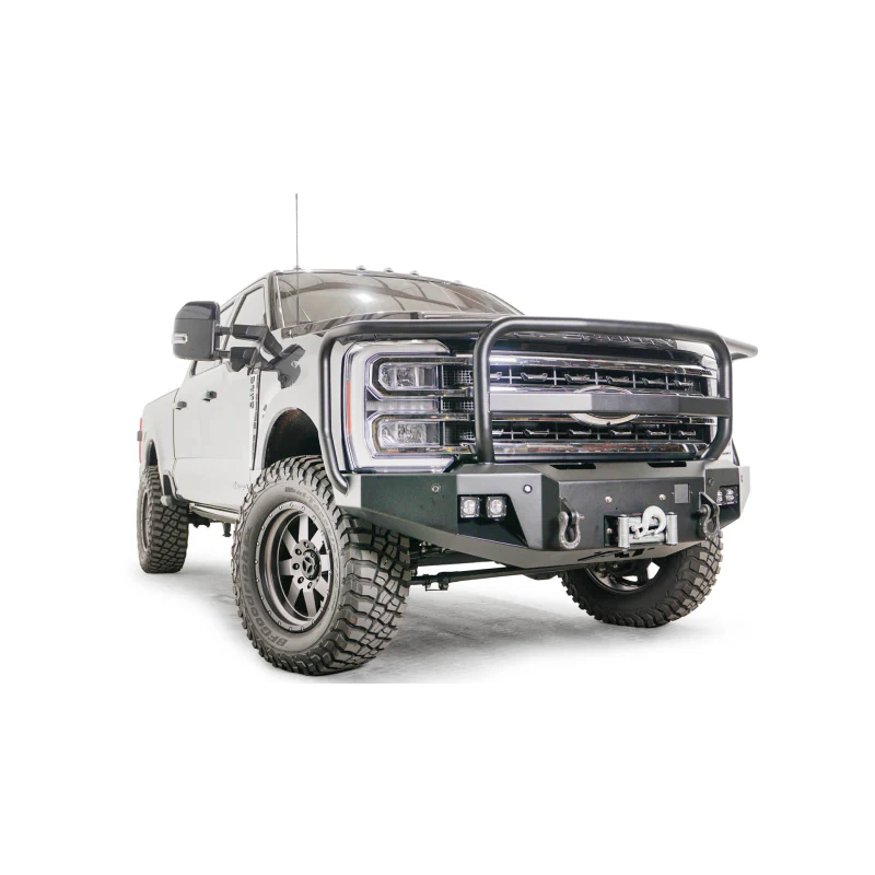 Fab Fours Premium Winch Front Bumper w/ Full Grill Guard Adaptive Cruise Control Compatible Model FS23-A5960-1 - Image 3
