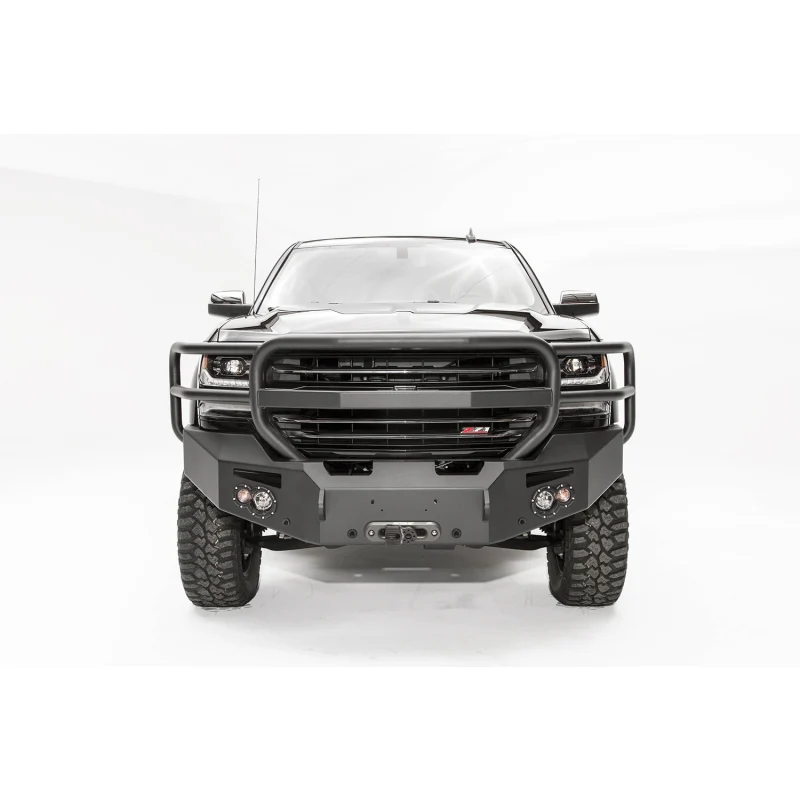 Fab Fours Premium Winch Front Bumper w/ Grille Guard Model CS16-F3850-1 - Image 2