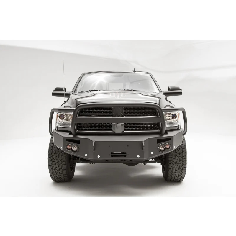 Fab Fours Premium Winch Front Bumper w/ Grille Guard Model DR16-C4050-1 - Image 2