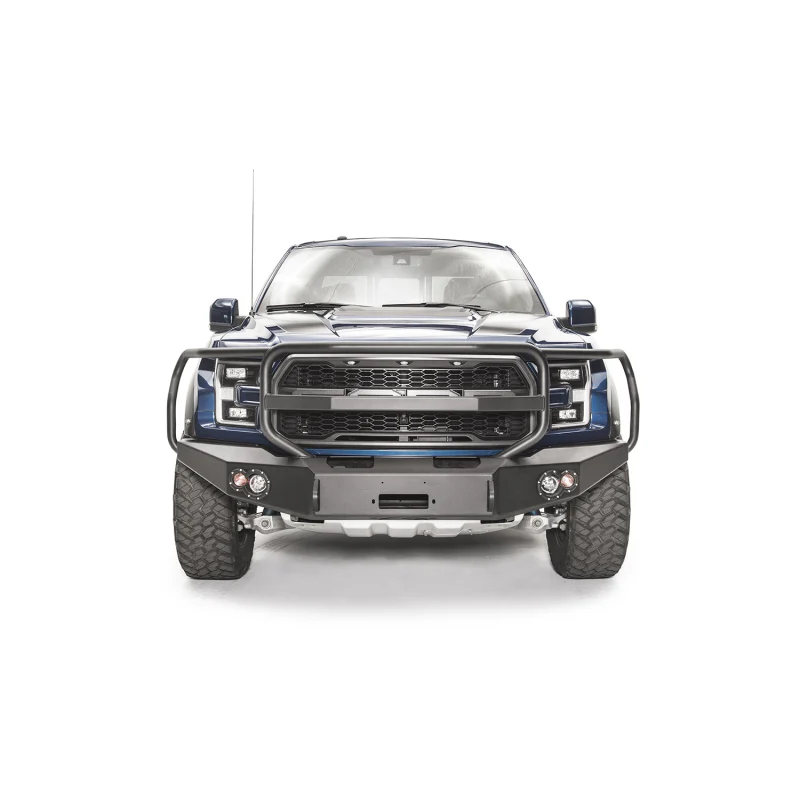 Fab Fours Premium Winch Front Bumper w/ Grille Guard Model FF17-H4350-1 - Image 2