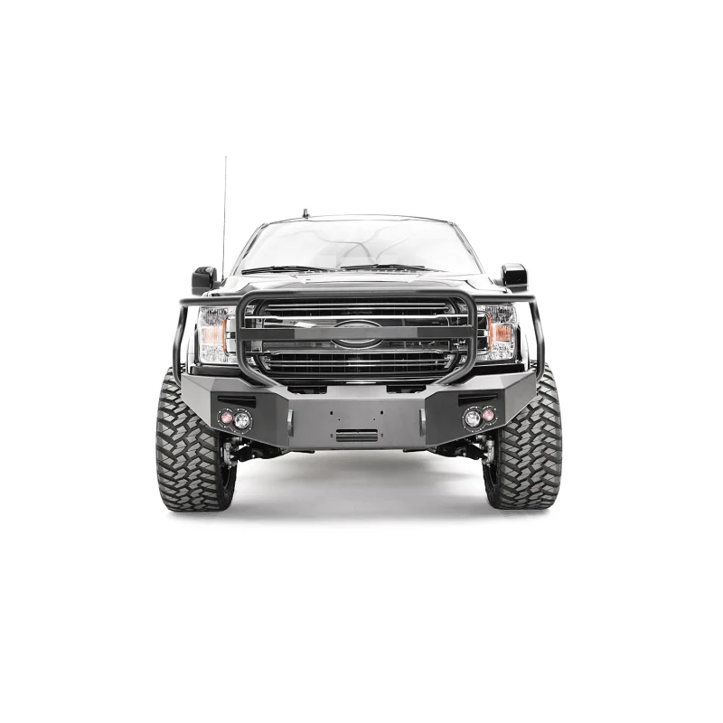 Fab Fours Premium Winch Front Bumper w/ Grille Guard Model FF18-H4550-1 - Image 2