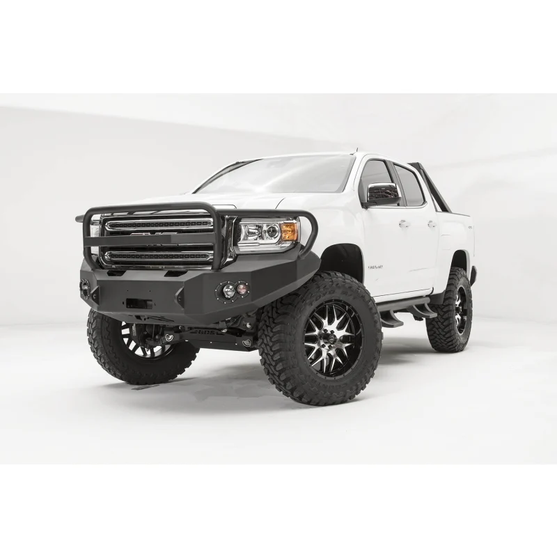 Fab Fours Premium Winch Front Bumper w/ Grille Guard Model GC15-H3450-1