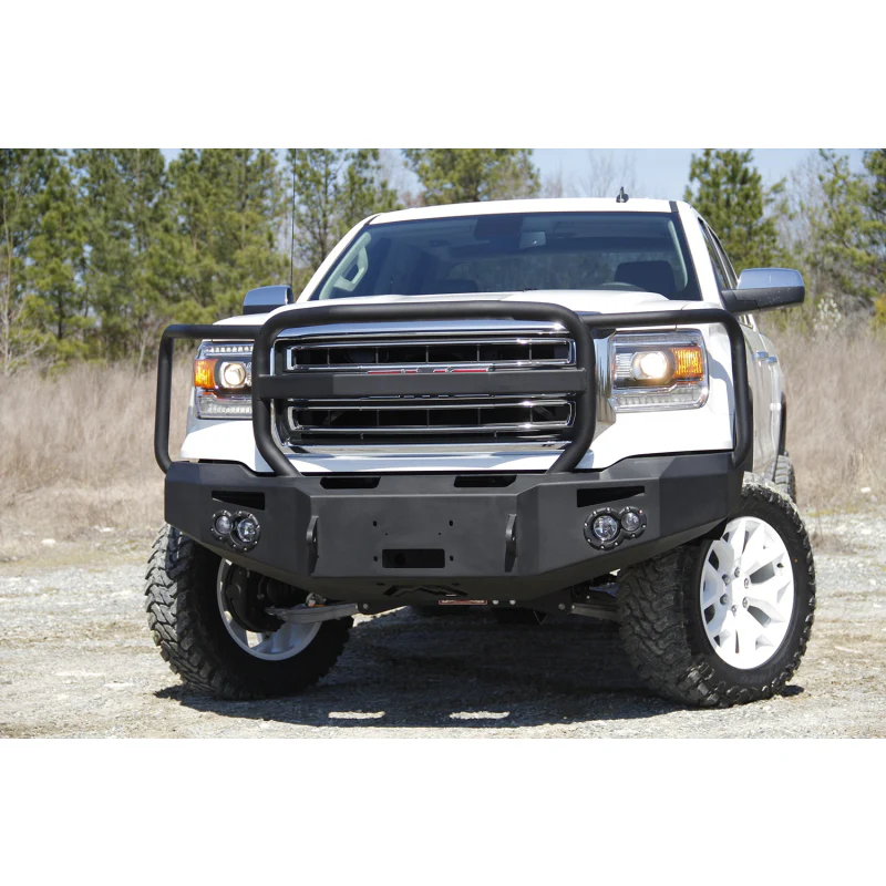 Fab Fours Premium Winch Front Bumper w/ Grille Guard Model GS14-H3150-1 - Image 2
