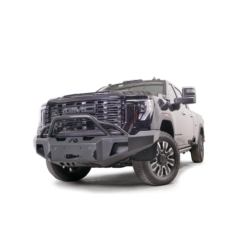 Fab Fours Premium Winch Front Bumper w/ Pre-Runner Guard 2 Stage Black Powder Coat w/ Sensor Model GM24-A6252-1