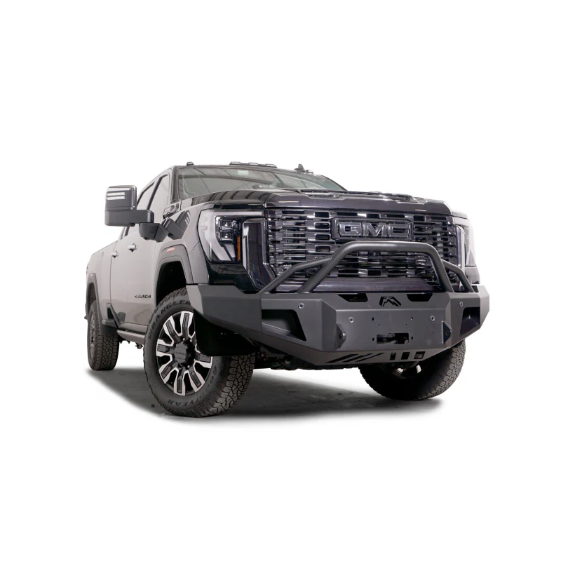 Fab Fours Premium Winch Front Bumper w/ Pre-Runner Guard 2 Stage Black Powder Coat w/ Sensor Model GM24-A6252-1 - Image 3
