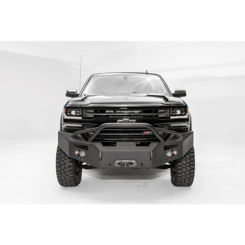 Fab Fours Premium Winch Front Bumper w/ Pre Runner Guard Model CS16-F3852-1 - Image 2