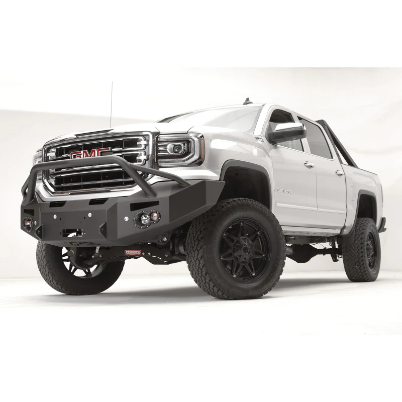 Fab Fours Premium Winch Front Bumper w/ Pre Runner Guard Model GS16-F3952-1