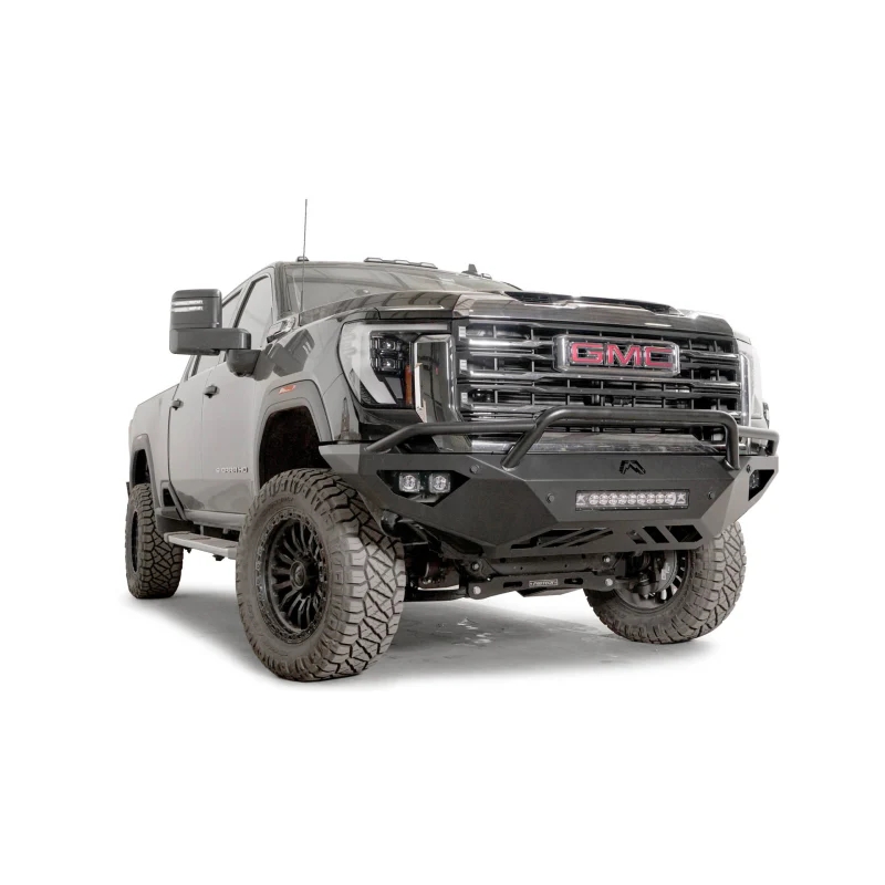 Fab Fours Vengeance Front Bumper w/ Pre-Runner Guard 2 Stage Black Powder Coat Model GM24-V6252-1 - Image 3