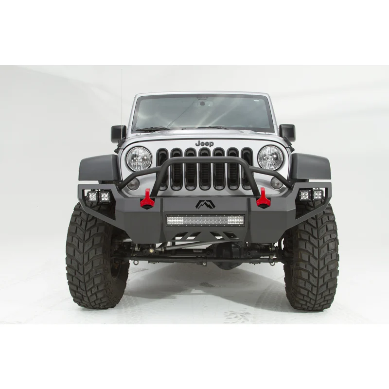 Fab Fours Vengeance Front Bumper w/ Pre Runner Guard Model JK07-D1852-1 - Image 2