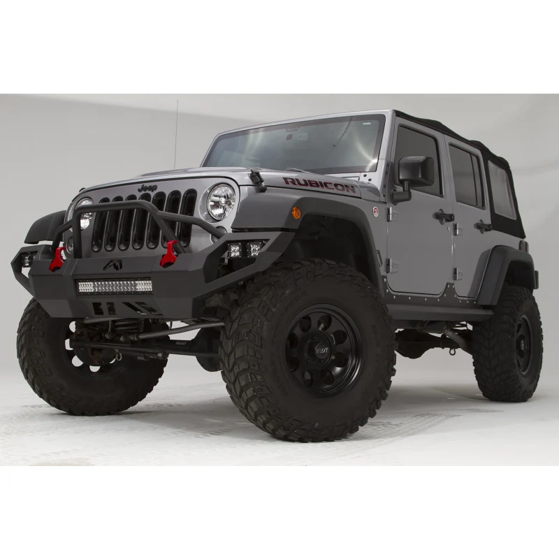 Fab Fours Vengeance Front Bumper w/ Pre Runner Guard Model JK07-D1852-1 - Image 4