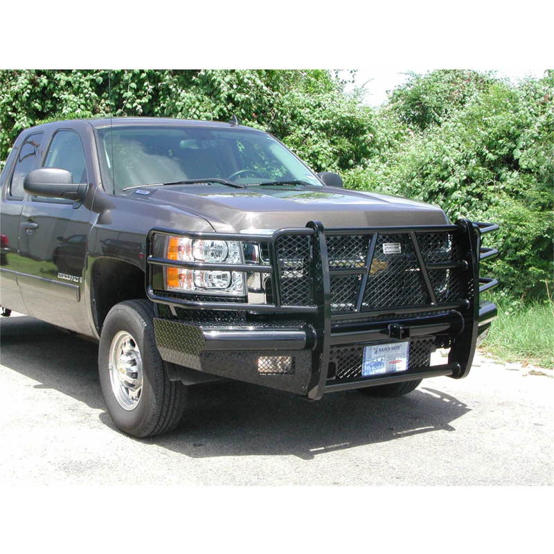 Ranch Hand Legend Series Front Bumper W/ Grille Guard Fits Select 07-10 Chevrolet Silverado 2500 HD/3500 HD Model FBC081BLR - Image 4