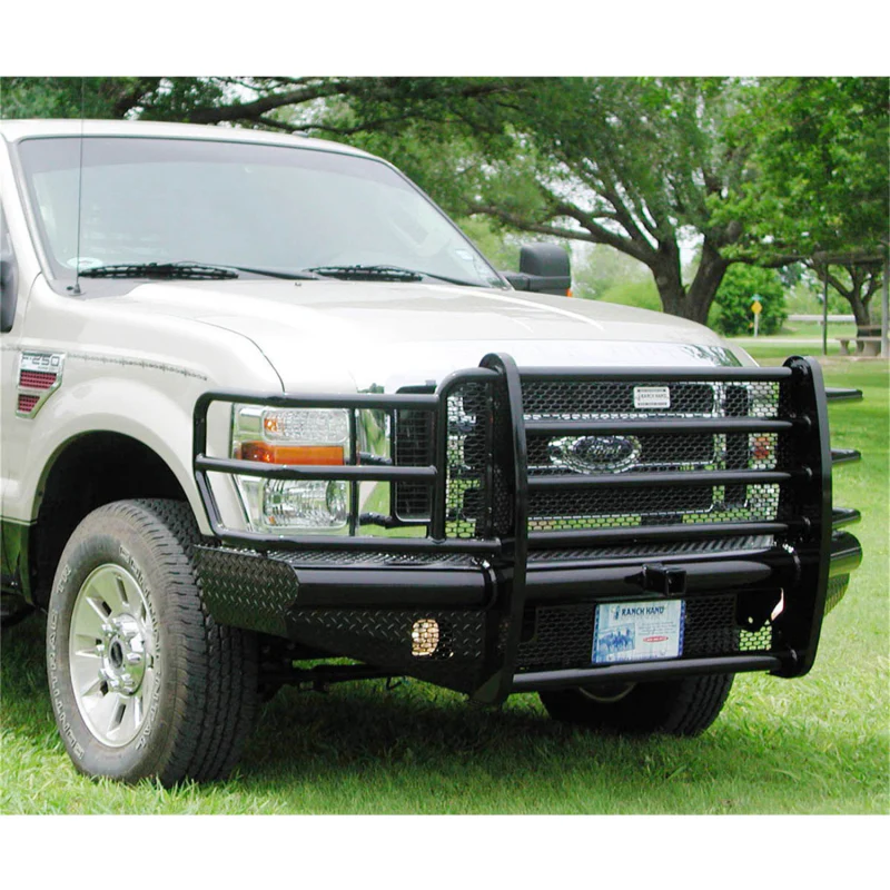 Ranch Hand Legend Series Front Bumper W/ Grille Guard Fits Select 08-10 Ford Super Duty F-250/F-350/F-450/F-550  Model FBF081BLR - Image 5
