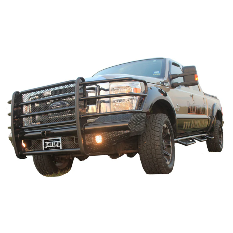 Ranch Hand Legend Series Front Bumper W/ Grille Guard Fits Select 11-16 Ford Super Duty F-250/F-350/F-450/F-550 Model FBF111BLR - Image 4