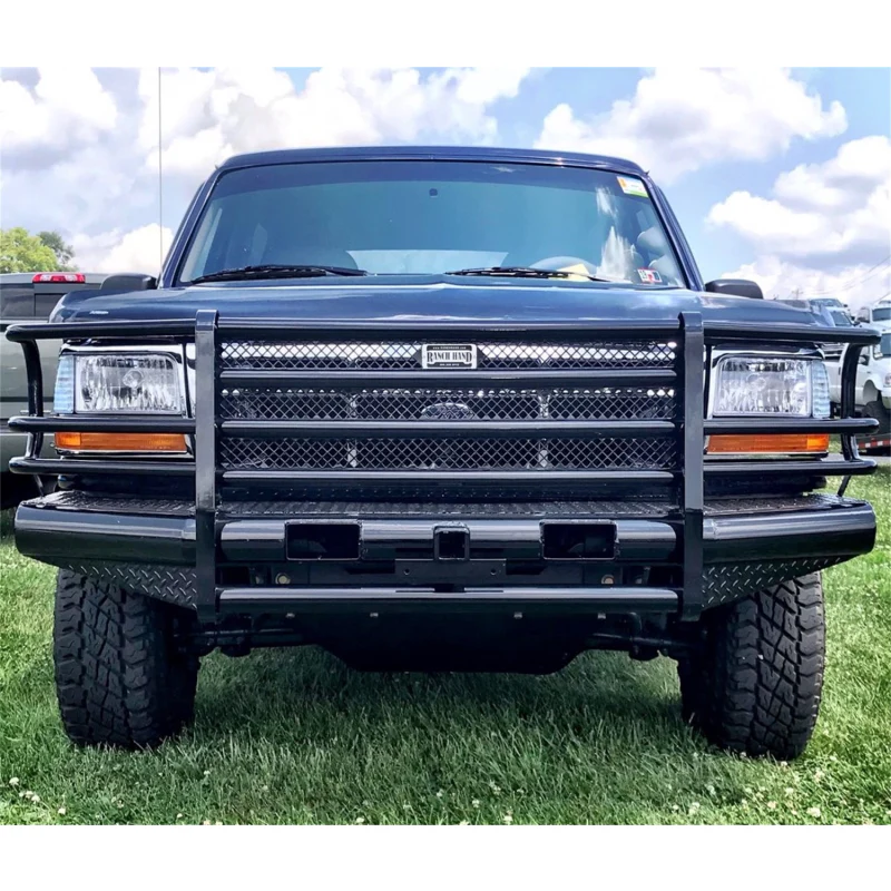 Ranch Hand Legend Series Front Bumper W/ Grille Guard Fits Select 92-97 Ford Bronco/F-150/F-250/F-350 Model FBF921BLR - Image 4