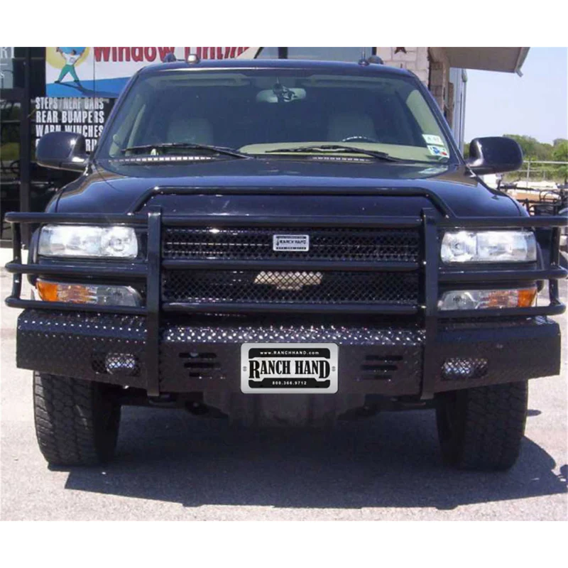 Ranch Hand Summit Series Front Bumper W/ Grille Guard Fits Select 99-06 Chevrolet Silverado 1500/Suburban/Tahoe Model FSC99HBL1 - Image 5