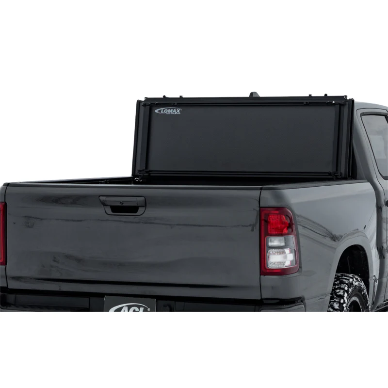 Access LOMAX™ Stance™ Hard Tri-Fold Cover Carbon Fiber Finish Split Rail w/o OEM Hard Cover Model G5050029