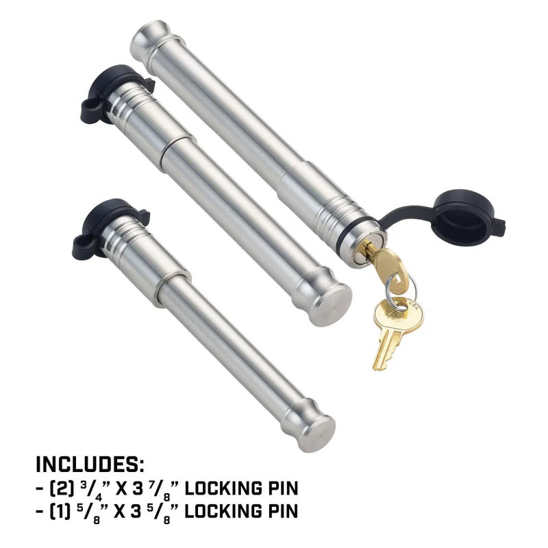 GEN-Y 3 Pack Mixed - (2) 3/4" x 3-7/8" Span Hitch Locks & (1) 5/8" x 3-5/8" Span 3.0" Receiver Lock - 6 Keys Included Fitment: Mega Duty 32K - Boss 32K Model GH-103913 - Image 2