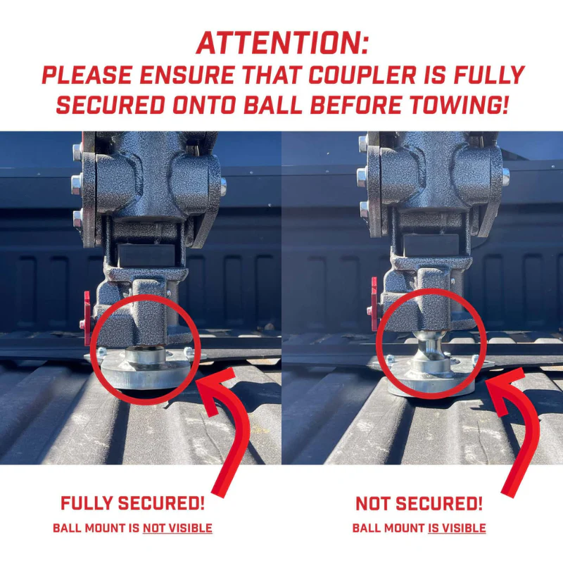 GEN-Y EXECUTIVE TORSION-FLEX Auto Latch Fifth Wheel to Gooseneck 2 5/16" Coupler 1.5K - 4.5K pin weight range 30K Towing Model GH-8055AL - Image 5