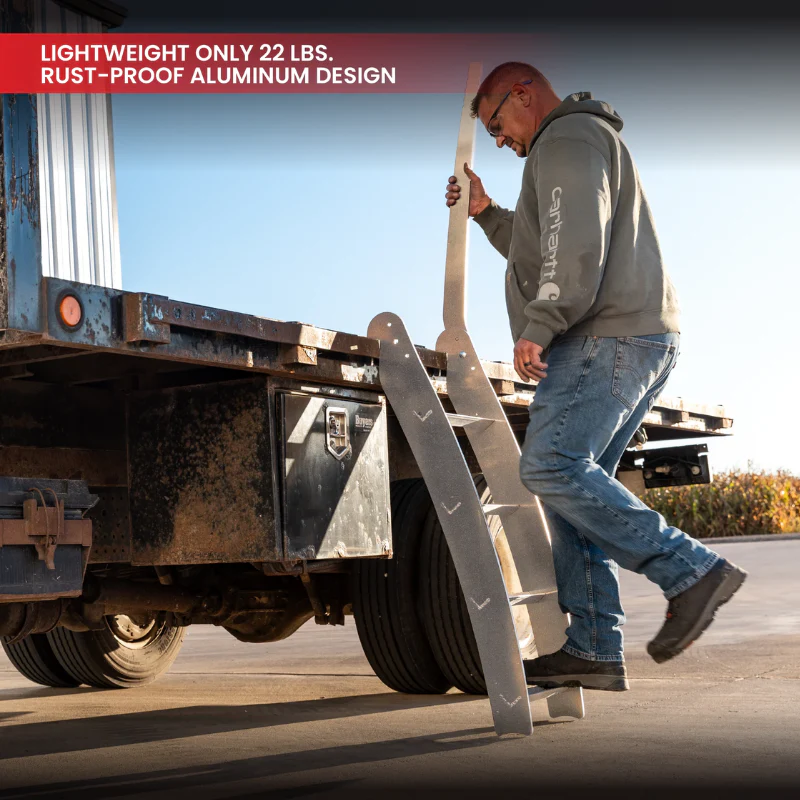 Gen-Y Lightweight Rub Rail Ladder Aluminum Design 300 Ibs Weight Capacity Model GH-102877 - Image 3