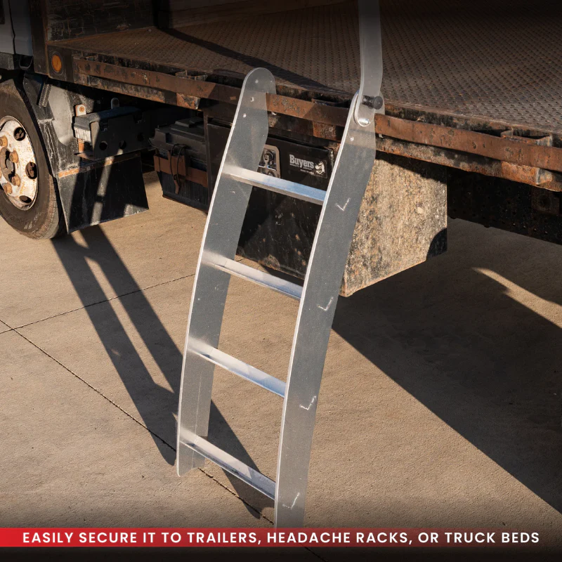 Gen-Y Lightweight Rub Rail Ladder Aluminum Design 300 Ibs Weight Capacity Model GH-102877 - Image 4