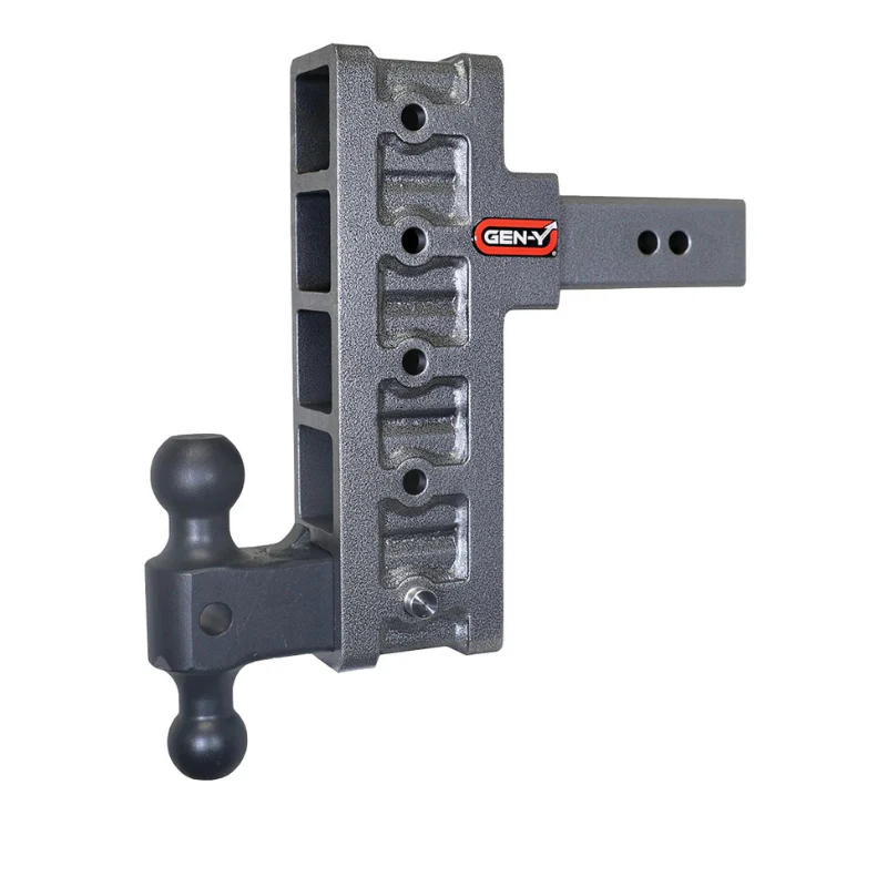 GEN-Y MEGA-DUTY 2.5" Offset Shank 3" Rise, 9" Drop 3K TW 21K Hitch & GH-061 Dual-Ball Model GH-915