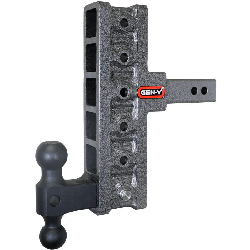 GEN-Y MEGA-DUTY 2" Offset Shank 5" Rise, 7.5" Drop 2K TW 16K Hitch & GH-051 Dual-Ball Model GH-216