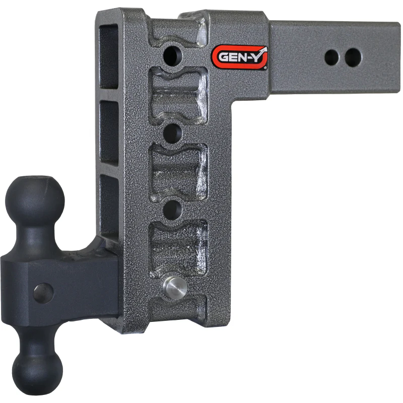 GEN-Y MEGA-DUTY 3" Shank 9" Drop 3.5K TW 32K Hitch & GH-0161 Dual-Ball Model GH-1714