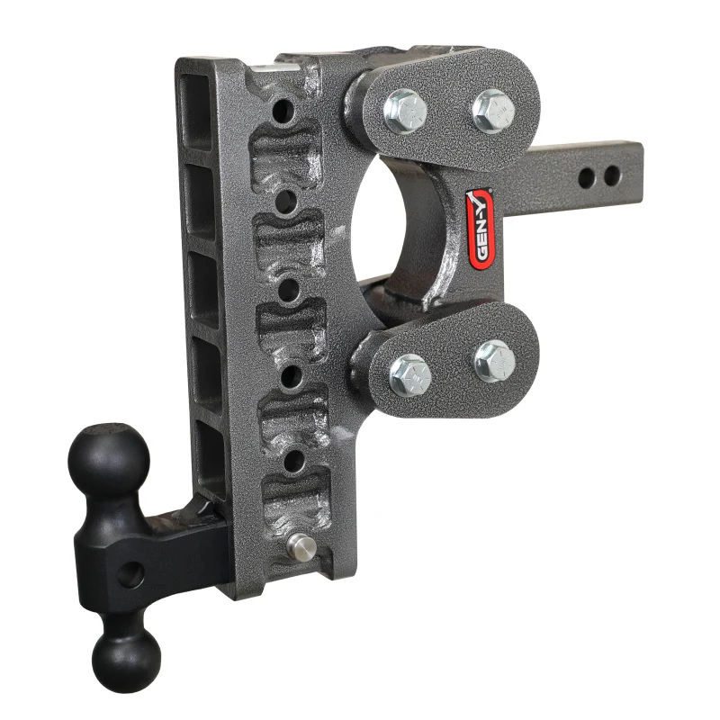 GEN-Y The BOSS TORSION-FLEX 2" Shank 10" Drop 1.7K TW 16K Hitch & GH-051 Dual-Ball Model GH-1216