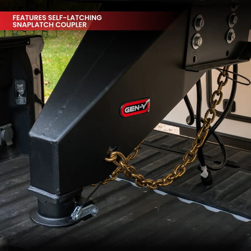 Gen-Y The NOMAD Fifth Wheel-to-Gooseneck Static Pin Box with SnapLatch Coupler Fits Rhino Frames Model GH-8102 - Image 2