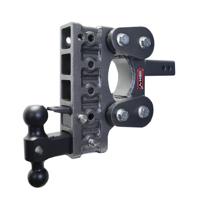 Gen-Y The BOSS TORSION-FLEX 2" Shank 7.5" Drop 1.1K TW 10K Hitch Dual-Ball Pintle Lock Model GH-1025