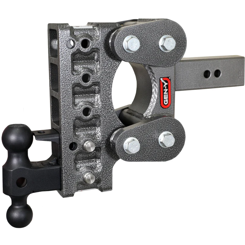 Gen-Y The BOSS TORSION-FLEX 2.5" Shank 7.5" Drop 1.7K TW 16K Hitch Dual-Ball PintleLock Model GH-1125
