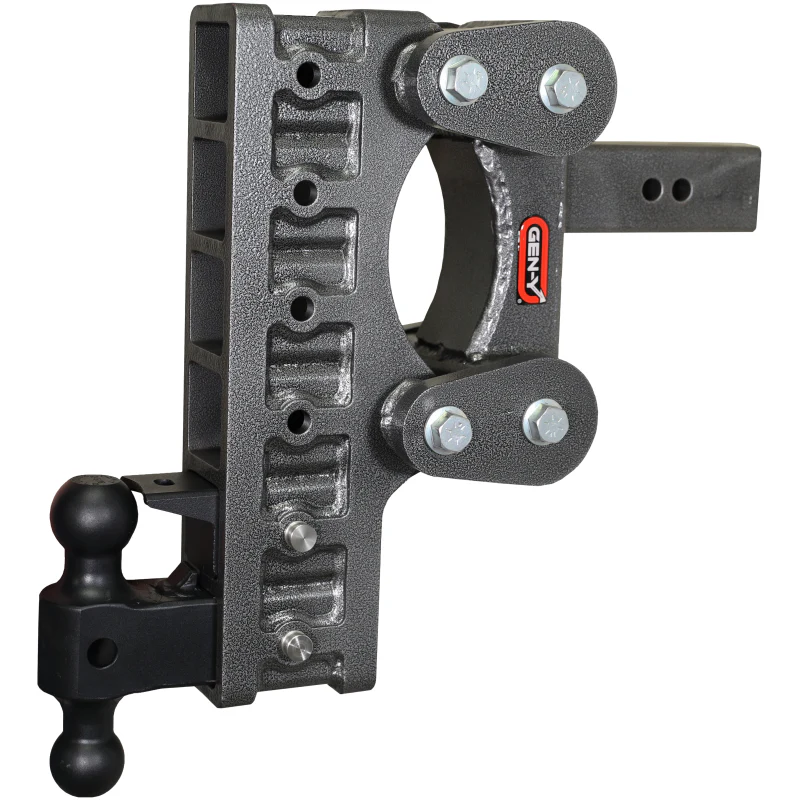 Gen-Y The BOSS TORSION-FLEX 2.5" Shank 12" Drop 2.4K TW 21K Hitch Dual-Ball PintleLock Model GH-1326
