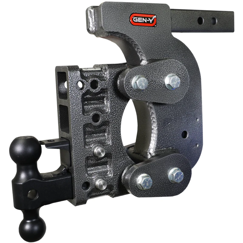 Gen-Y The BOSS TORSION-FLEX 2" Shank 12.5" Drop 1.7K TW 16K Hitch Dual-Ball Pintle Model GH-1424