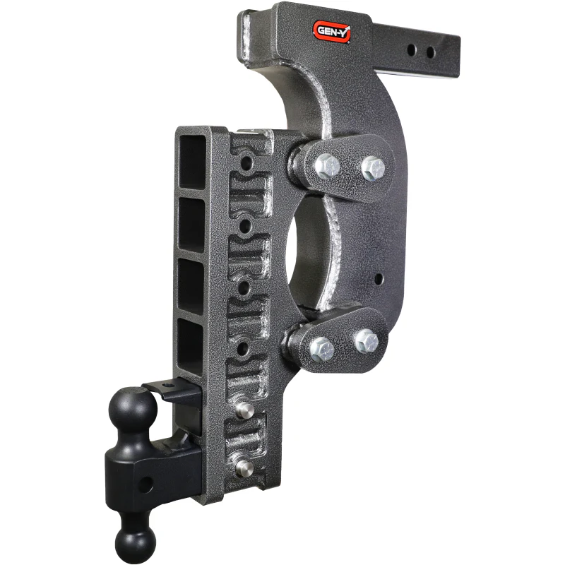 Gen-Y The BOSS TORSION-FLEX 2.5" Rec 21" Drop 2.4K TW 21K Hitch Dual-Ball Pintle Lock Stab Model GH-1526