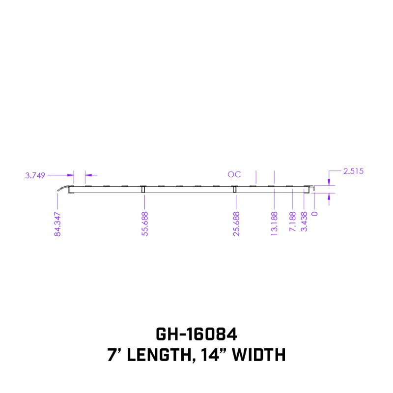 Gen-Y 1 pair Heavy Duty 7 foot Aluminum Loading Ramps 14" x 84" 3K Capacity Per Ramp Model GH-16084 - Image 10
