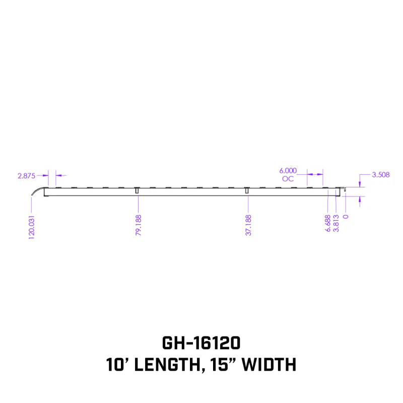 Gen-Y 1 pair Heavy Duty 10 foot Aluminum Loading Ramps 15" x 120" 5K Capacity Per Ramp Model GH-16120 - Image 10