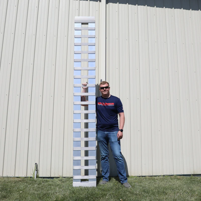 Gen-Y 1 pair Heavy Duty 10 foot Aluminum Loading Ramps 15" x 120" 5K Capacity Per Ramp Model GH-16120 - Image 2