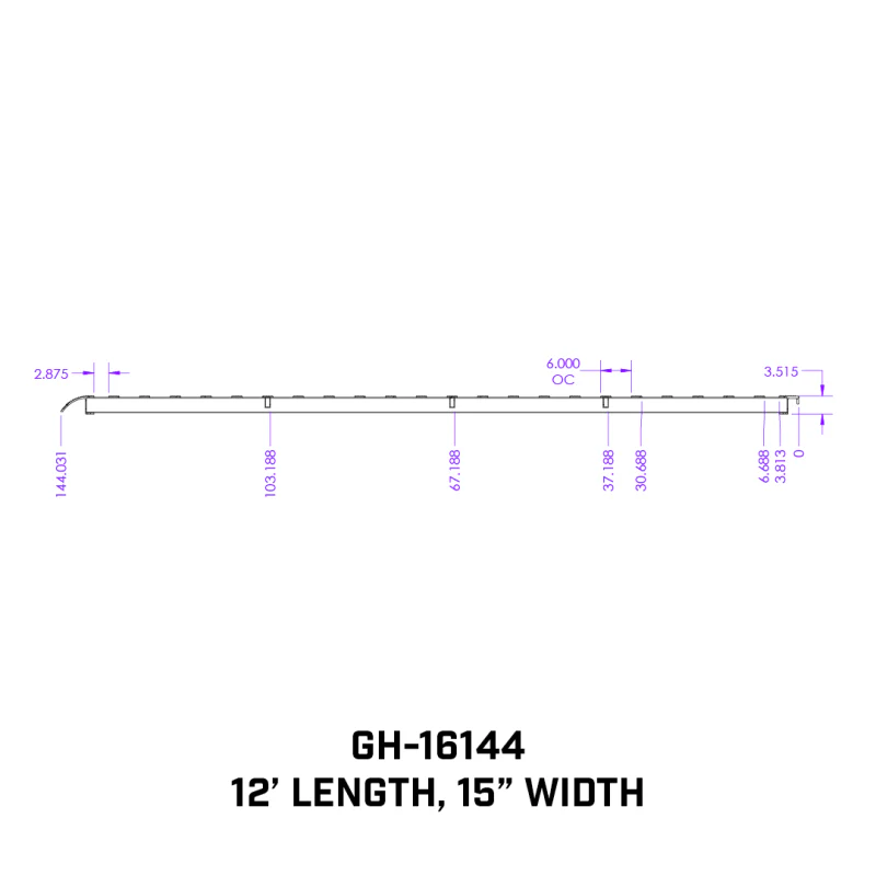 Gen-Y 1 pair Heavy Duty 12 foot Aluminum Loading Ramps 15" x 144" 4K Capacity Per Ramp Model GH-16144 - Image 10