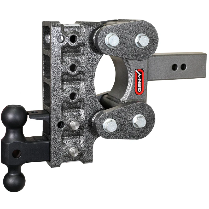 Gen-Y The BOSS TORSION-FLEX 2.5" Shank 7.5" Drop 1.1K TW 10K Hitch Dual-Ball PintleLock Model GH-2325